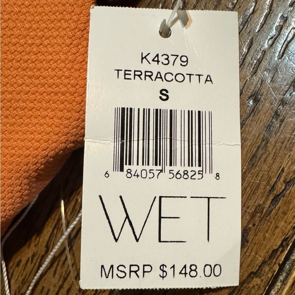 WET Designer Swimwear One Piece Terracota Sexy Cutout Swimsuit  Size Small NWT - Picture 8 of 10